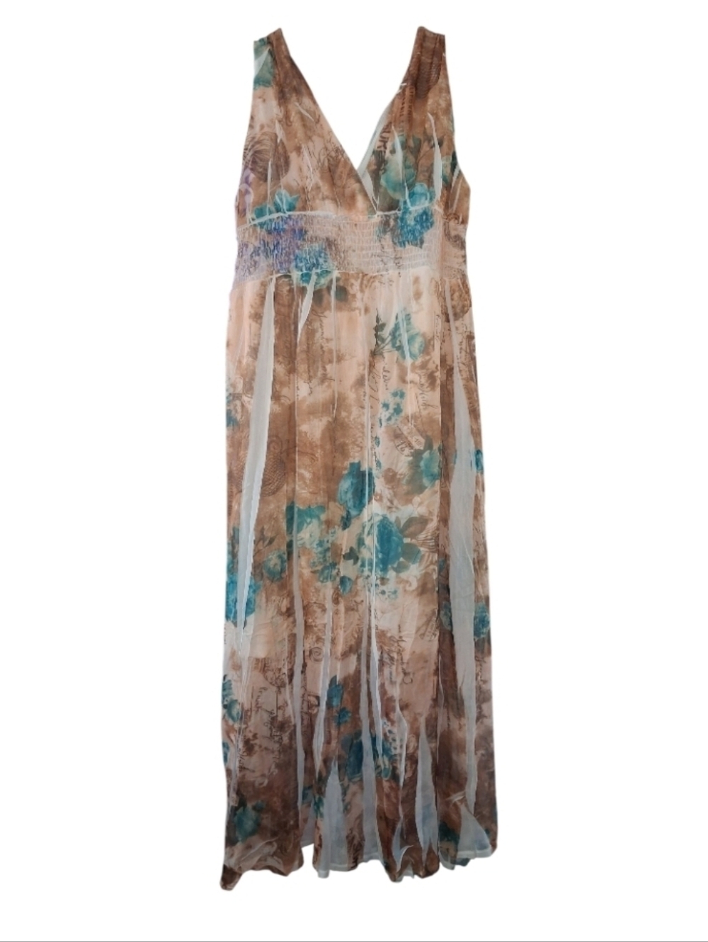Sheer Shoreline Boho Maxi Dress Size XL / L